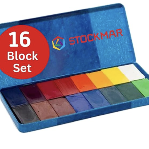 Wax block crayons